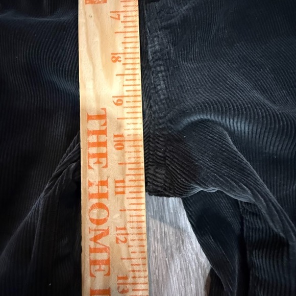 American Eagle Pants Womens 10 Black Corduroy Jegging Super High Rise Dark Wash - Picture 7 of 8
